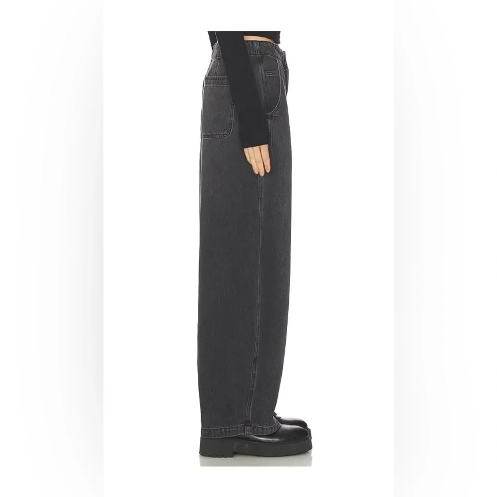 NEW Pistola Size 25 Lottie High Rise Relaxed‎ Bowed Barrel Jeans In Zen